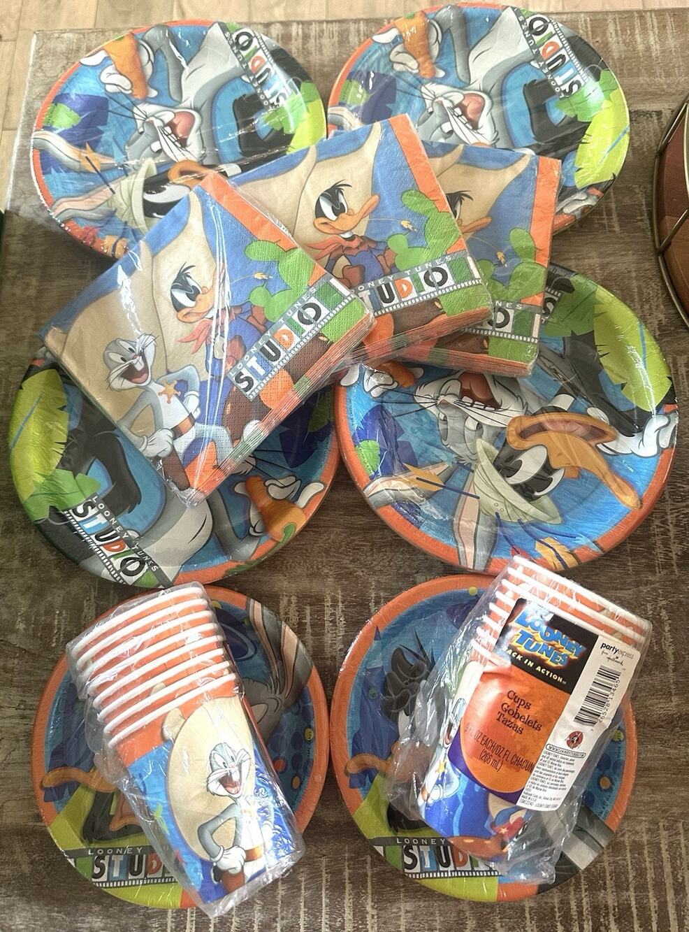 Vintage Looney Tunes Warner Brothers Party Express Hallmark Lot New Sealed USA
